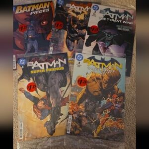 DC COMICS BATMAN LOT OF 5 DOLLAR TREE # 1 VARIANTS POLYBAGGED